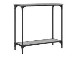 Mesa consola madera de ingeniería gris Sonoma 75x30,5x75 cm