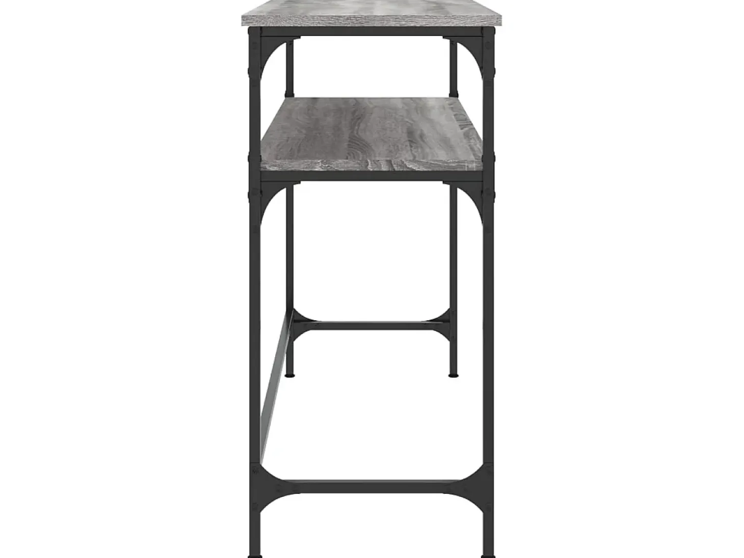 Mesa consola madera de ingeniería gris Sonoma 100x35,5x75 cm ES356600