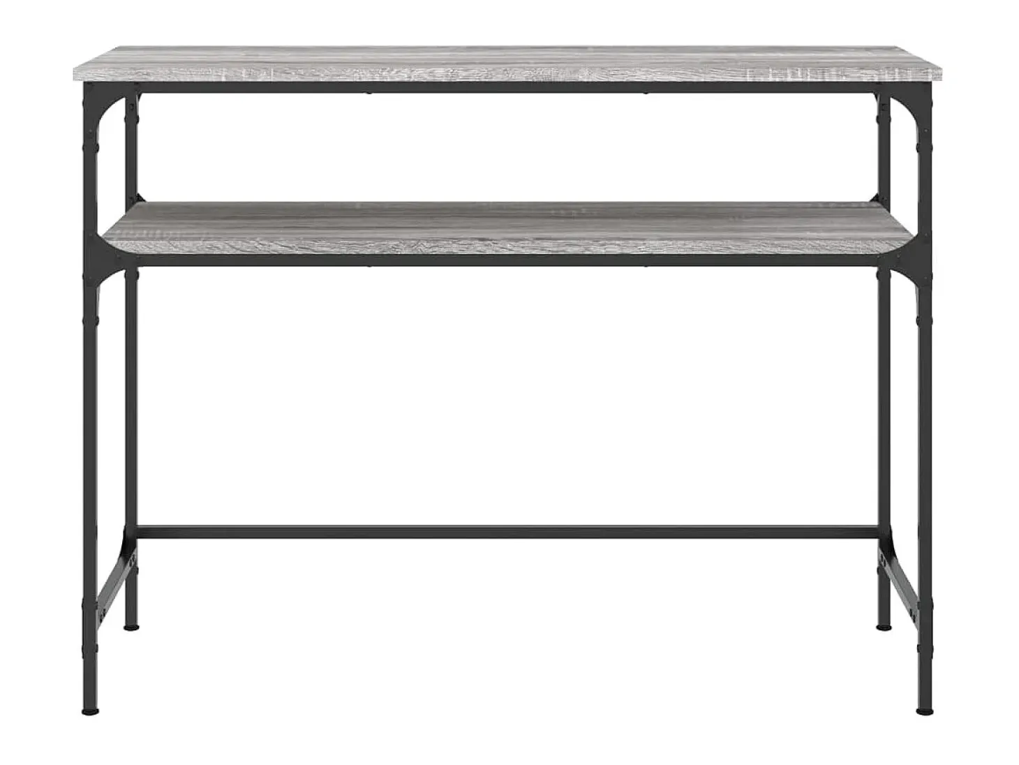 Mesa consola madera de ingeniería gris Sonoma 100x35,5x75 cm ES356600