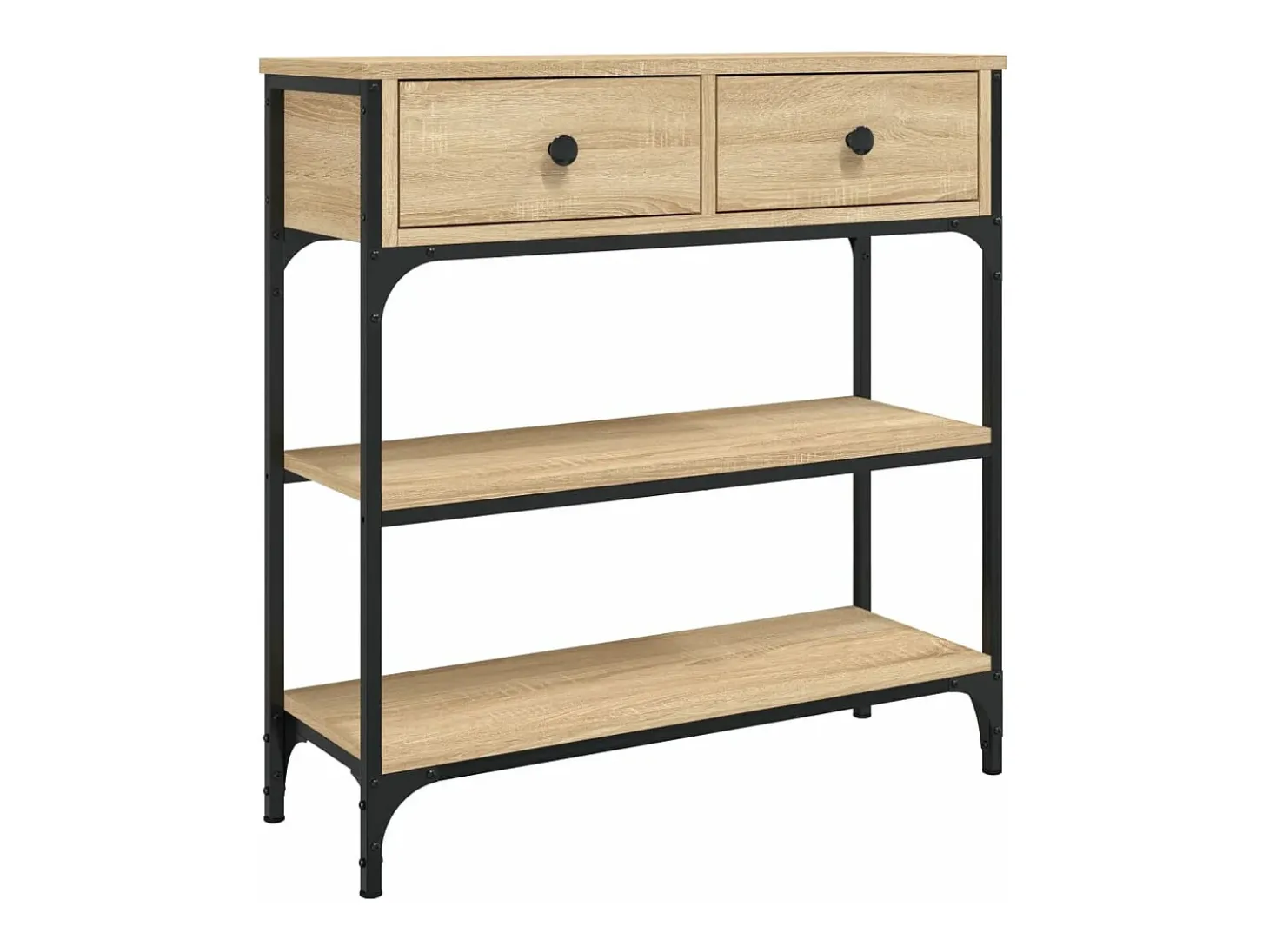 Mesa consola madera de ingeniería roble Sonoma 72,5x25x75 cm ES960127