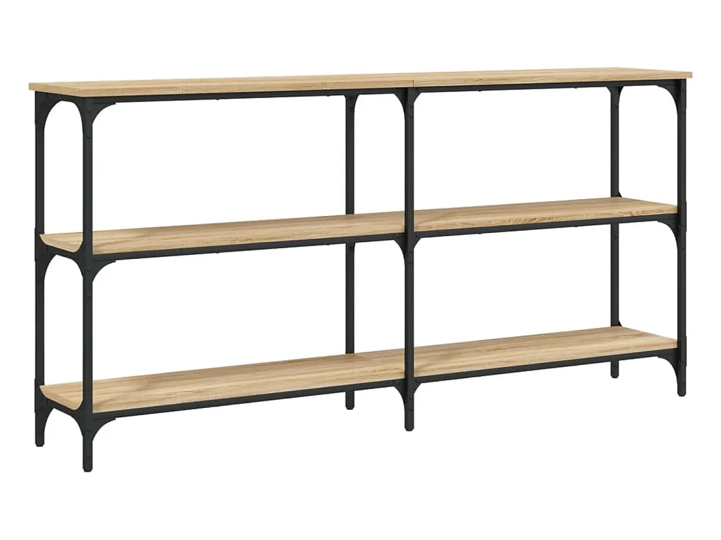 Mesa consola madera de ingeniería roble Sonoma 150x29x75 cm