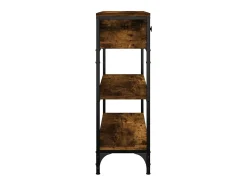 Mesa consola madera de ingeniería roble ahumado 72,5x25x75 cm
