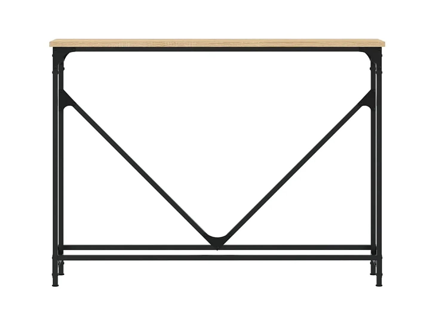 Mesa consola madera de ingeniería roble Sonoma 102x22,5x75 cm ES382918