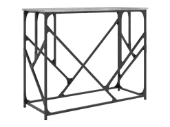 Mesa consola madera de ingeniería gris Sonoma 100x40x80 cm
