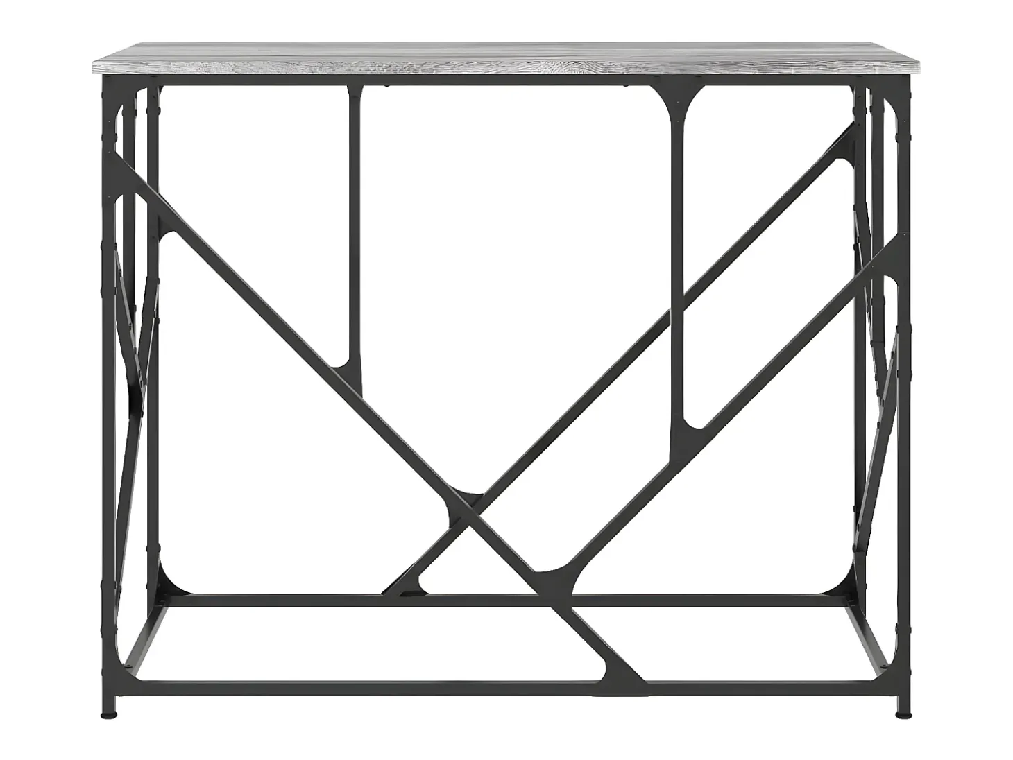 Mesa consola madera de ingeniería gris Sonoma 100x40x80 cm