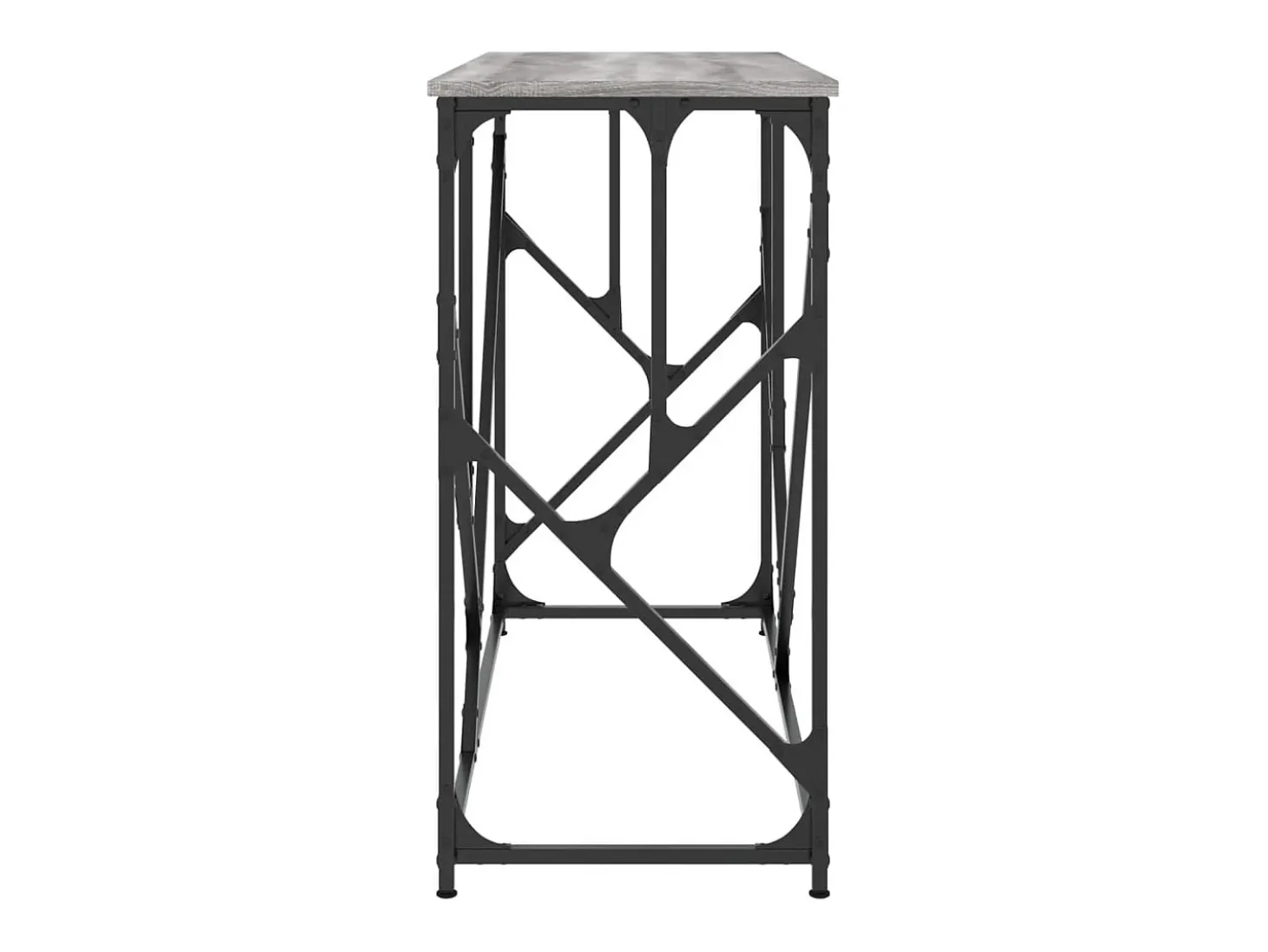 Mesa consola madera de ingeniería gris Sonoma 100x40x80 cm