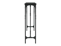 Mesa consola madera de ingeniería negro 180x23x75 cm ES243005