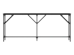 Mesa consola madera de ingeniería negro 180x23x75 cm ES243005