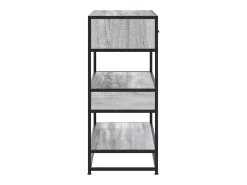 Mesa consola madera de ingeniería gris Sonoma 90x35x80 cm