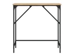 Mesa consola madera de ingeniería roble Sonoma 75x32x75 cm ES945301