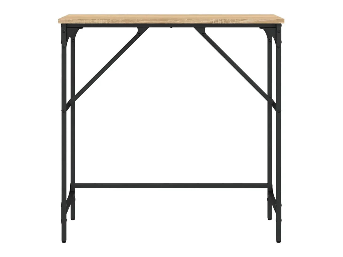 Mesa consola madera de ingeniería roble Sonoma 75x32x75 cm ES945301