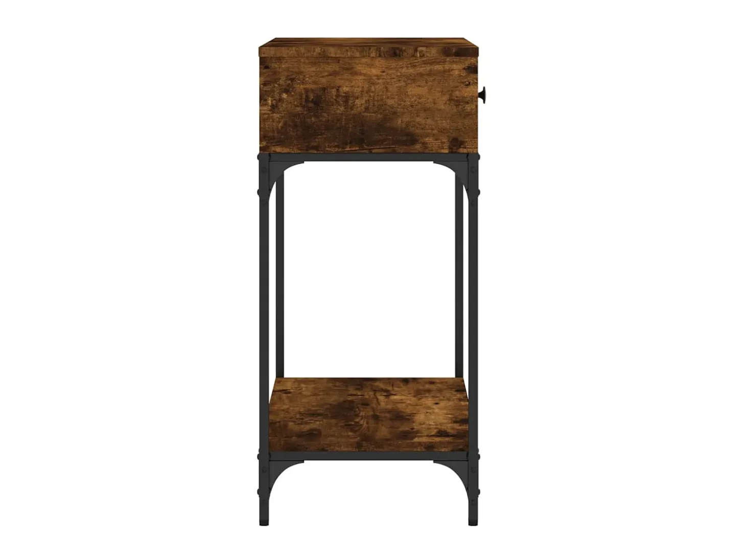 Mesa consola madera de ingeniería roble ahumado 75x34,5x75 cm ES132050
