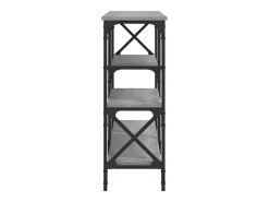 Mesa consola madera de ingeniería gris Sonoma 180x29x76,5 cm ES546842