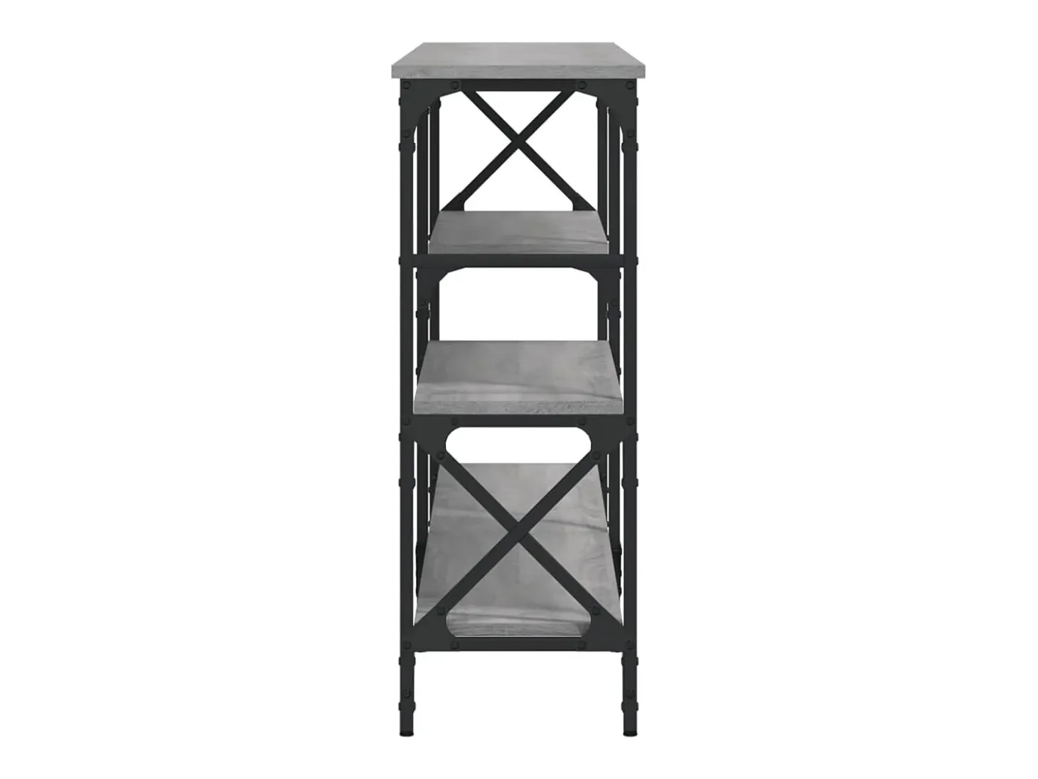 Mesa consola madera de ingeniería gris Sonoma 180x29x76,5 cm ES546842