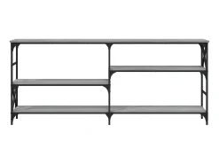 Mesa consola madera de ingeniería gris Sonoma 180x29x76,5 cm ES546842