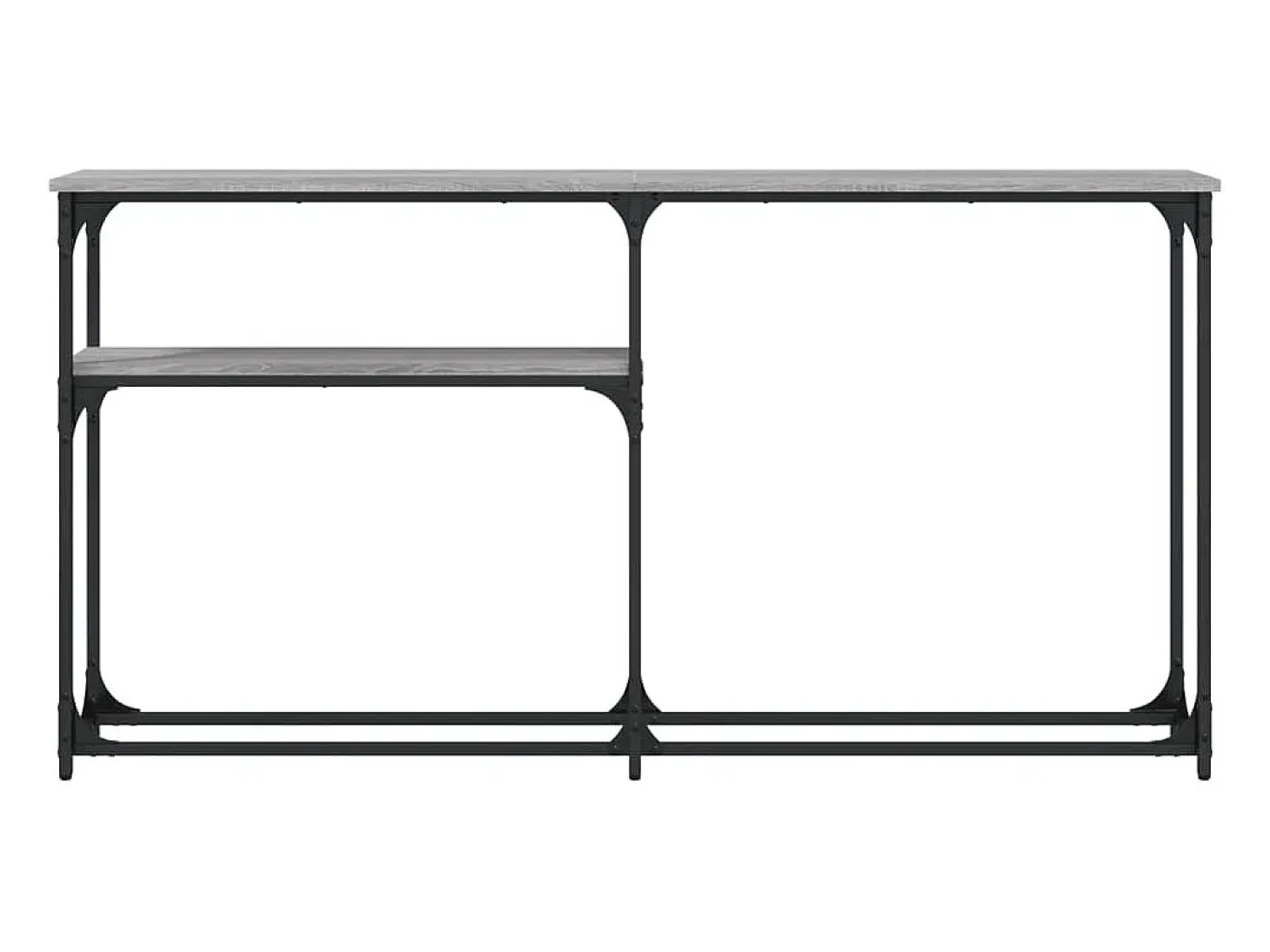 Mesa consola madera de ingeniería gris Sonoma 145x22,5x75 cm ES275187