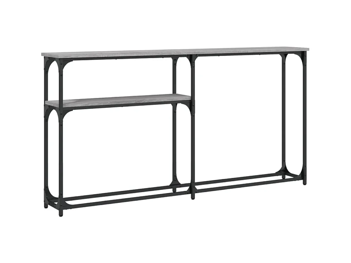 Mesa consola madera de ingeniería gris Sonoma 145x22,5x75 cm ES275187