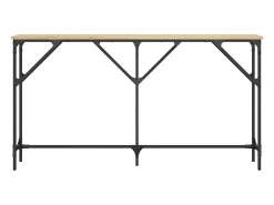 Mesa consola madera de ingeniería roble Sonoma 140x23x75 cm
