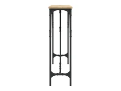 Mesa consola madera de ingeniería roble Sonoma 140x23x75 cm