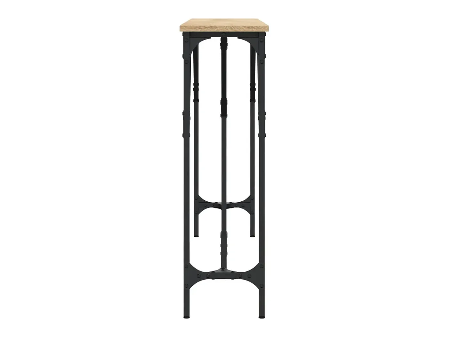 Mesa consola madera de ingeniería roble Sonoma 140x23x75 cm