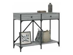 Mesa consola madera de ingeniería gris Sonoma 100x39x78,5 cm