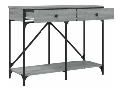 Mesa consola madera de ingeniería gris Sonoma 100x39x78,5 cm