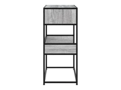 Mesa consola madera de ingeniería gris Sonoma 90x35x80 cm