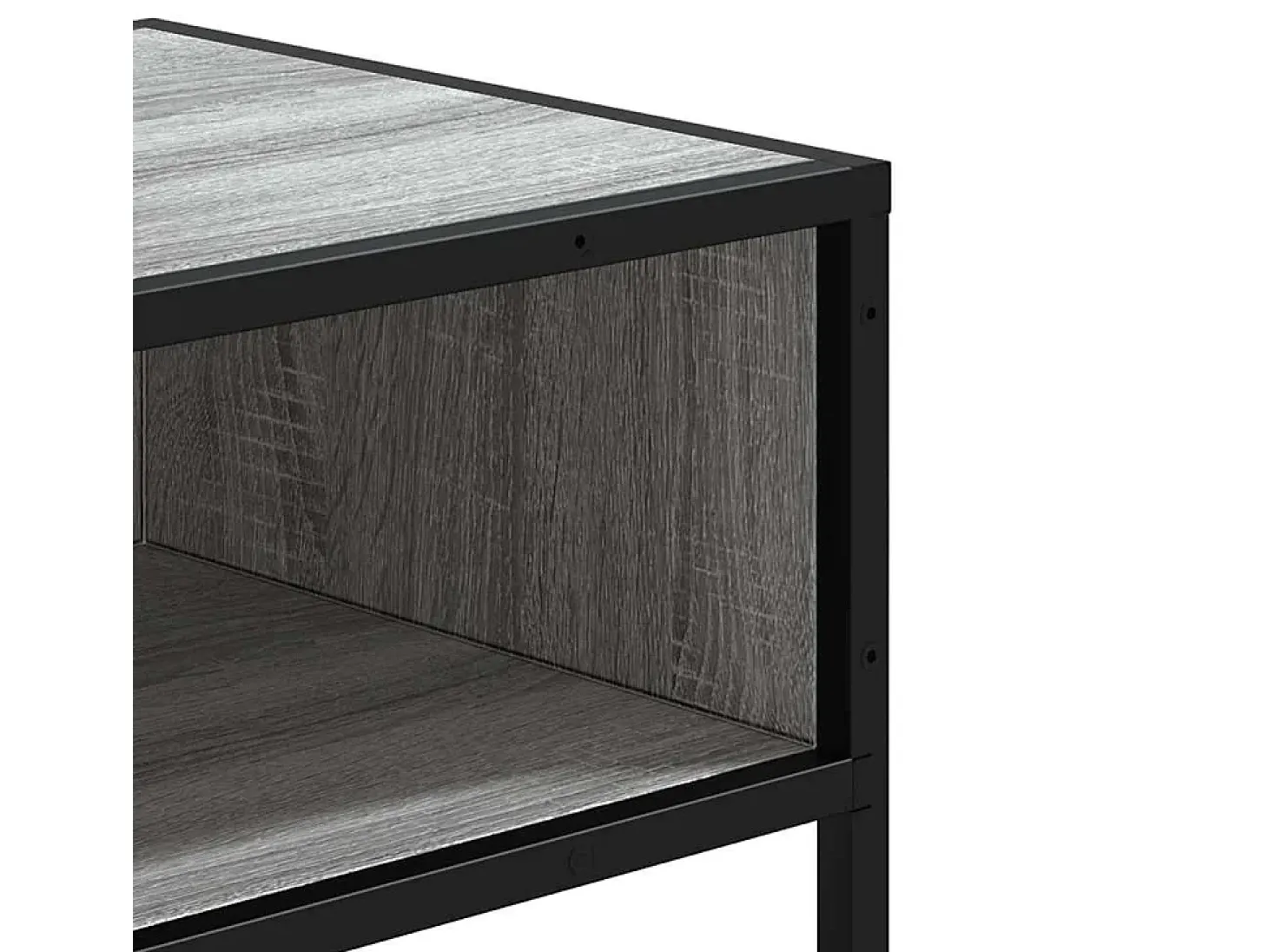 Mesa consola madera de ingeniería gris Sonoma 90x35x80 cm