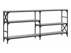 Mesa consola madera de ingeniería gris Sonoma 180x29x76,5 cm