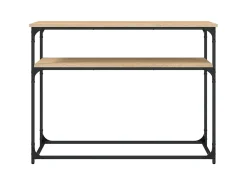 Mesa consola madera de ingeniería roble Sonoma 100x35,5x75 cm ES625800