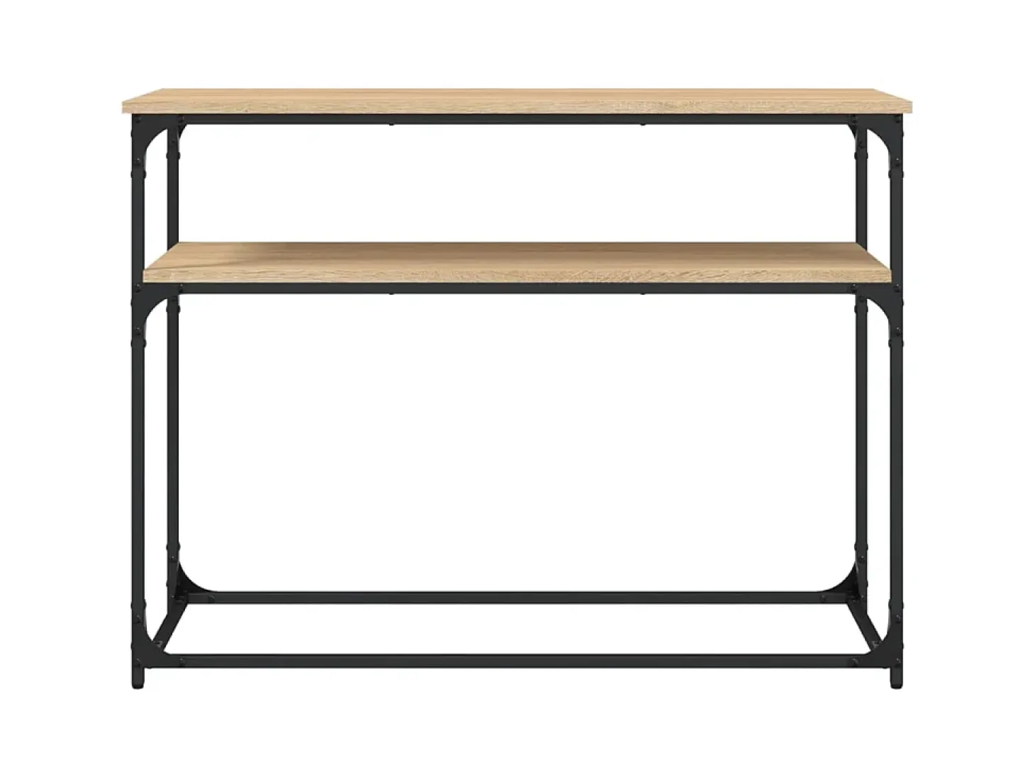 Mesa consola madera de ingeniería roble Sonoma 100x35,5x75 cm ES625800