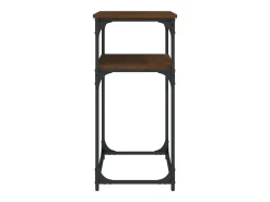 Mesa consola madera de ingeniería marrón roble 100x35,5x75 cm