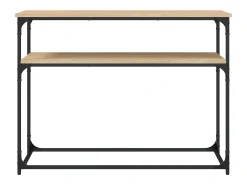 Mesa consola madera de ingeniería roble Sonoma 100x35,5x75 cm