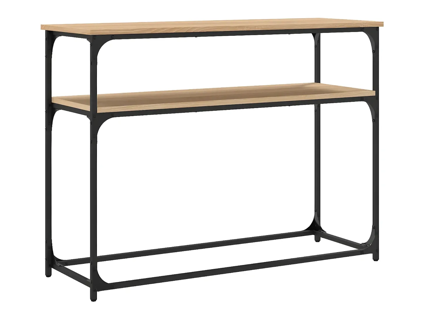 Mesa consola madera de ingeniería roble Sonoma 100x35,5x75 cm