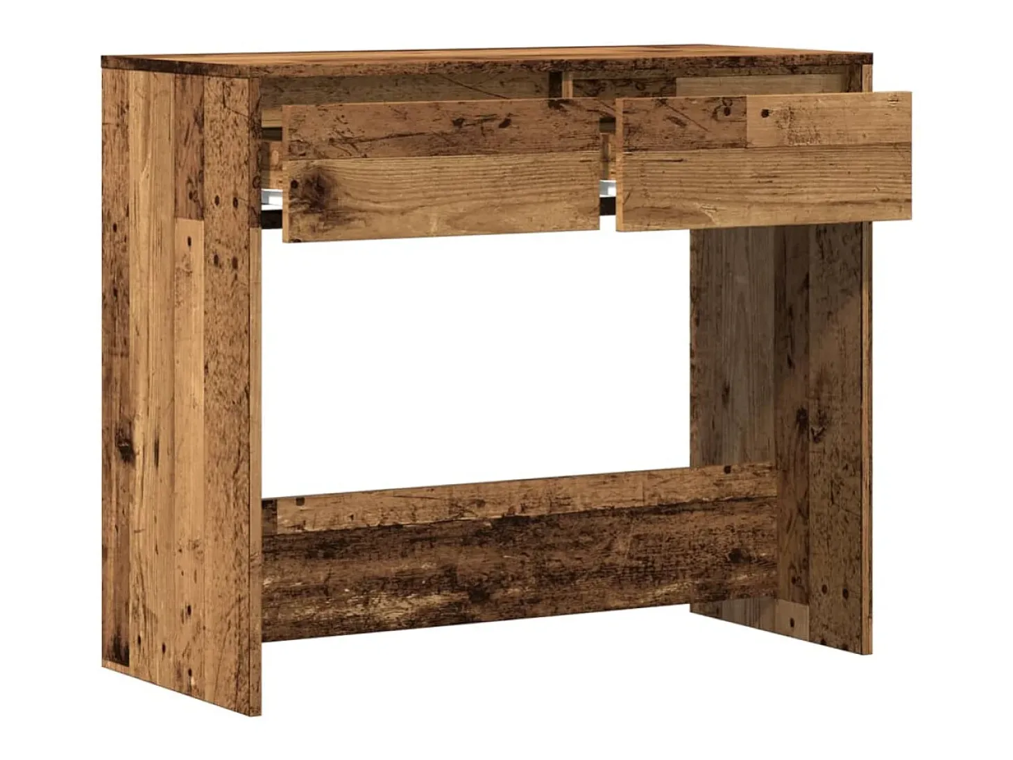 Mesa consola madera ingeniería madera envejecida 89x41x76,5 cm