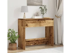 Mesa consola madera ingeniería madera envejecida 89x41x76,5 cm