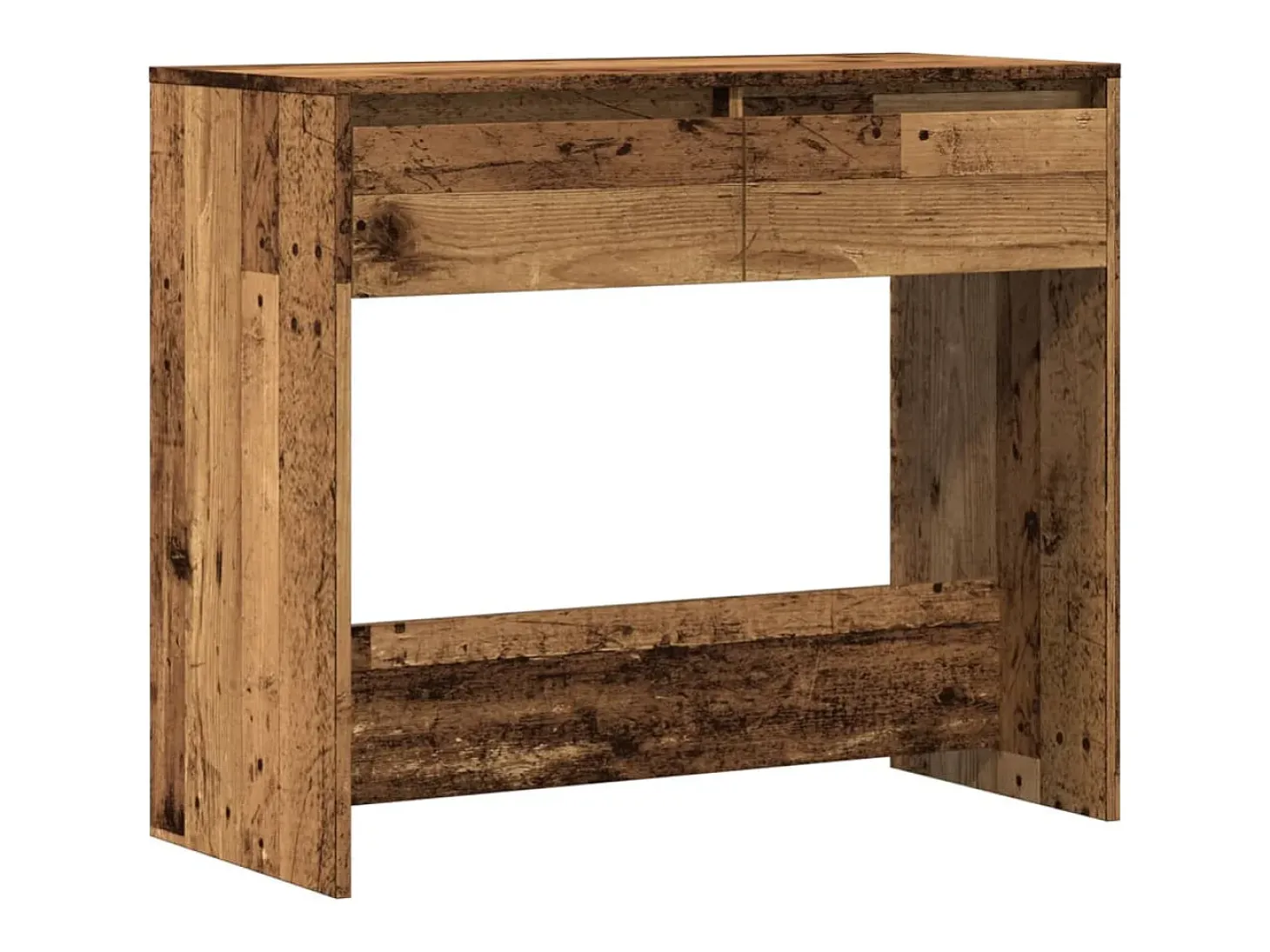 Mesa consola madera ingeniería madera envejecida 89x41x76,5 cm