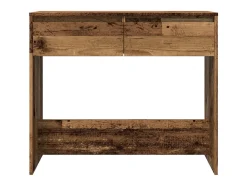 Mesa consola madera ingeniería madera envejecida 89x41x76,5 cm