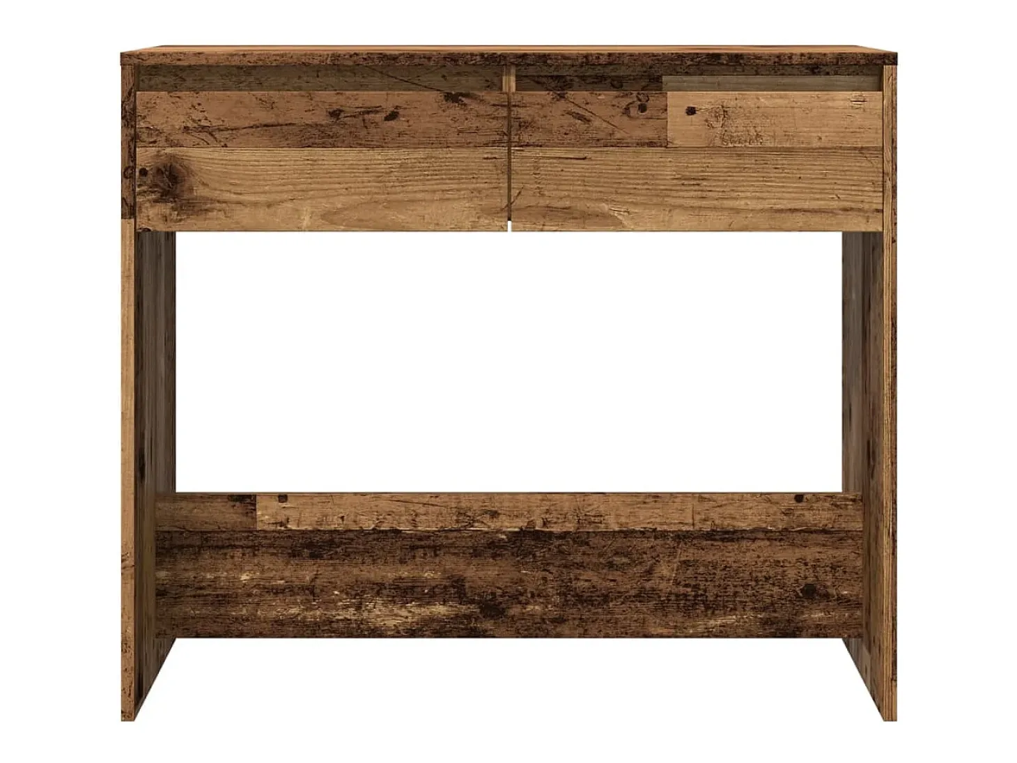 Mesa consola madera ingeniería madera envejecida 89x41x76,5 cm
