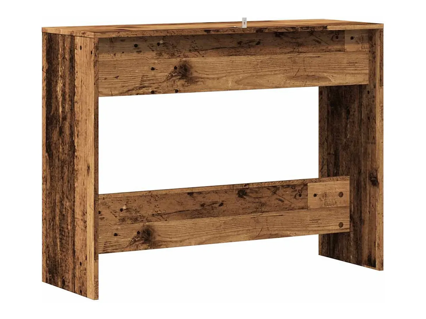 Mesa consola madera ingeniería madera envejecida 100x35x76,5 cm
