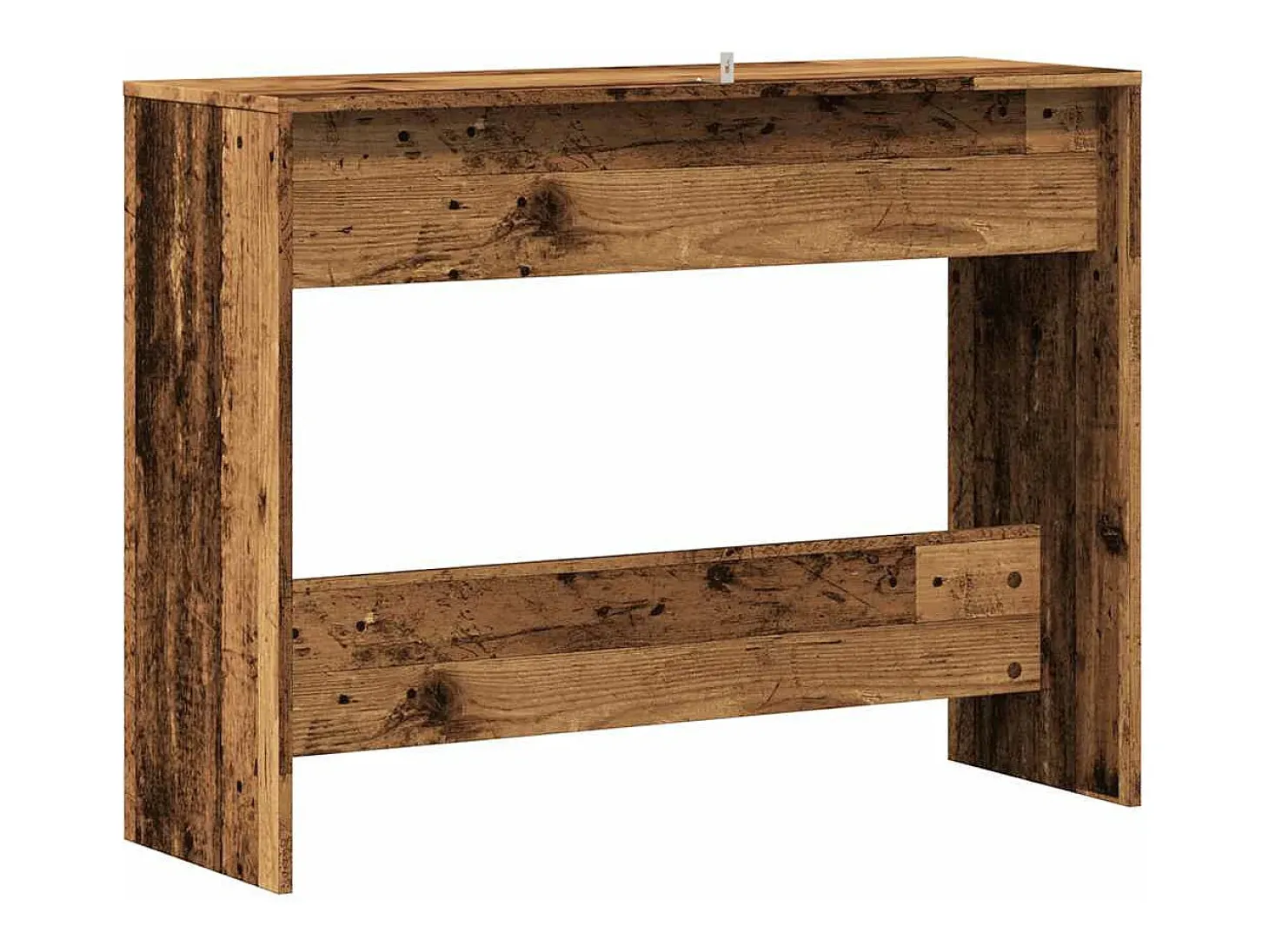 Mesa consola madera ingeniería madera envejecida 100x35x76,5 cm