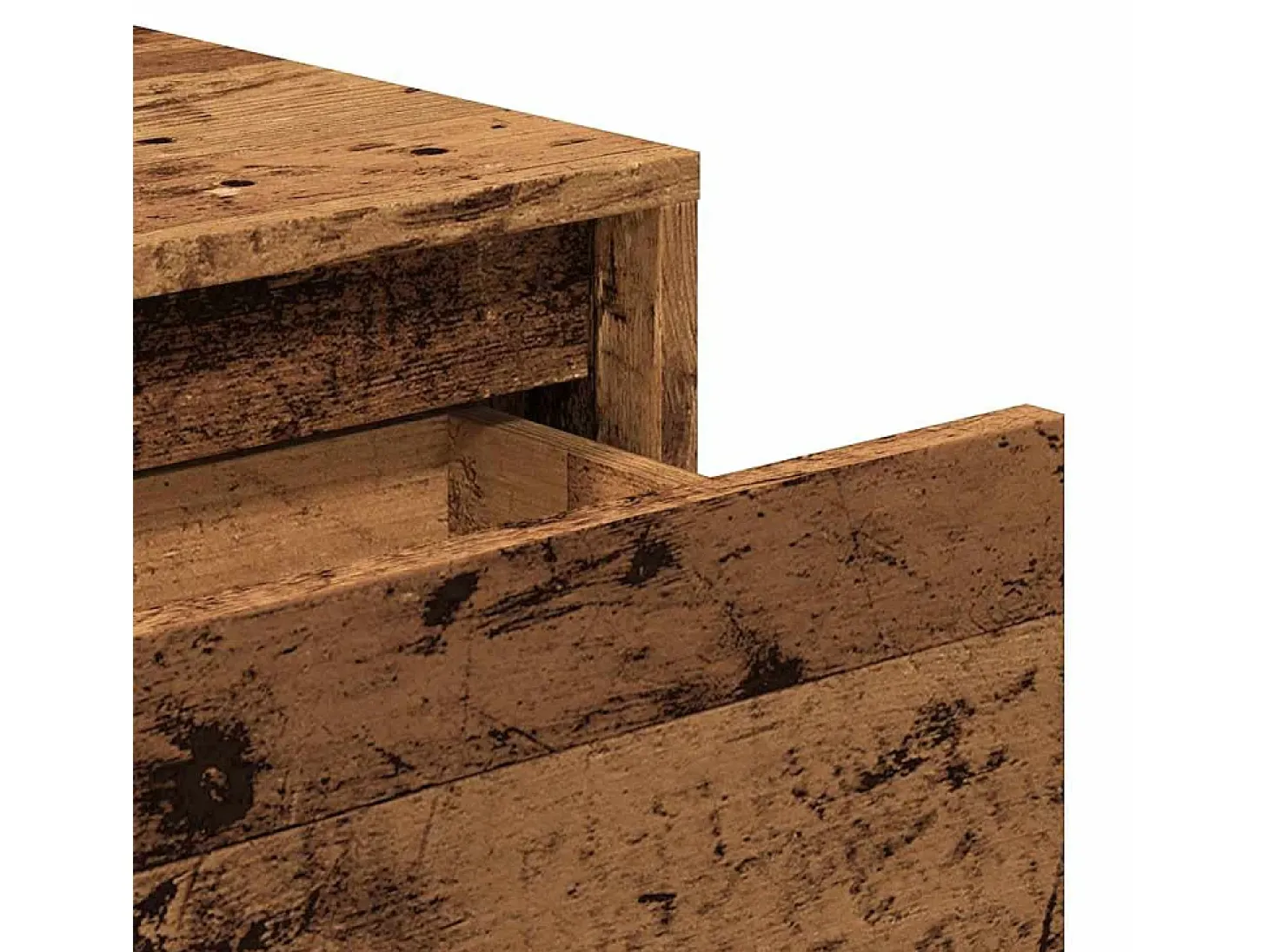 Mesa consola madera ingeniería madera envejecida 100x35x76,5 cm