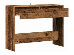 Mesa consola madera ingeniería madera envejecida 100x35x76,5 cm