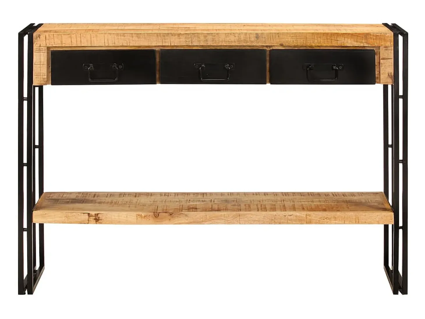 Mesa consola madera maciza de mango 110x30x76 cm
