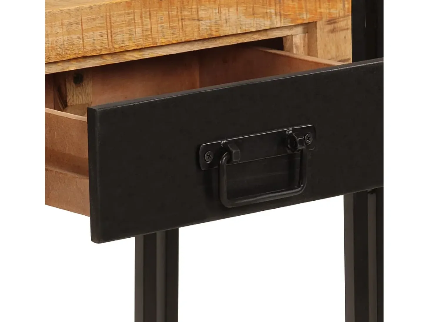 Mesa consola madera maciza de mango 110x30x76 cm