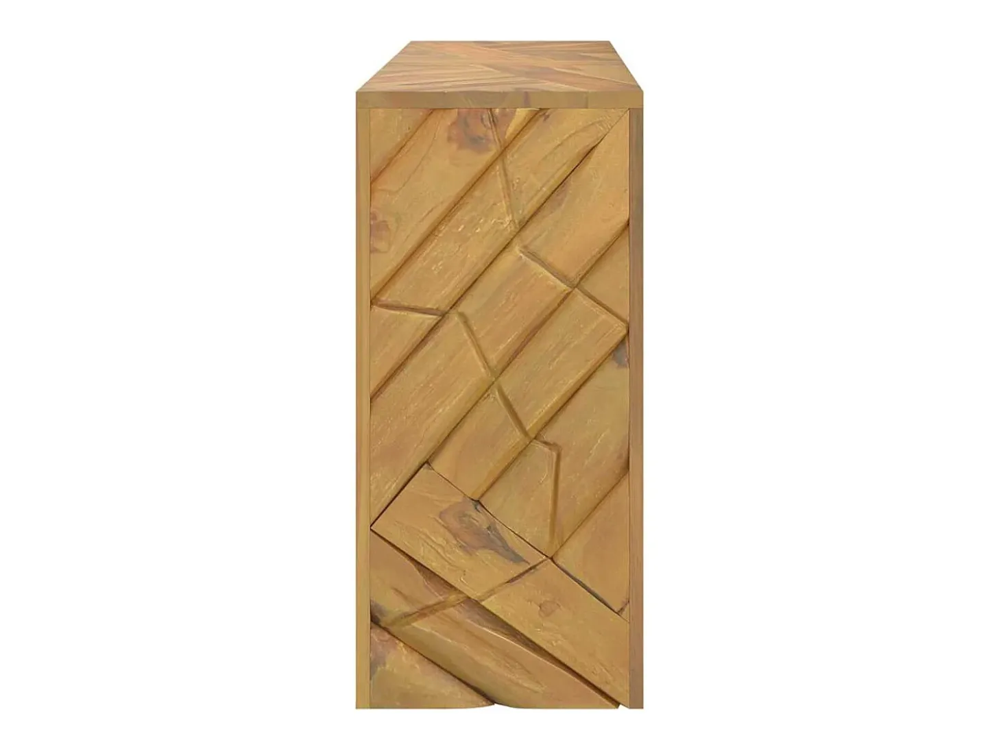 Mesa consola madera maciza de teca 110x35x75 cm