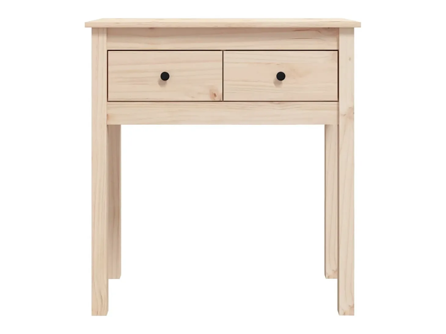 Mesa consola madera maciza de pino 70x35x75 cm