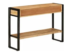Mesa consola madera maciza de mango 110x30x76 cm