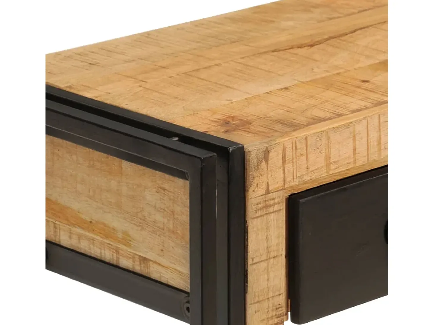 Mesa consola madera maciza de mango 110x30x76 cm