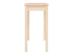 Mesa consola madera maciza de pino 80x40x75 cm